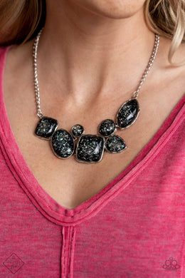 PRE-ORDER - Paparazzi So Jelly - Black - Necklace & Earrings - Fashion Fix Exclusive June 2021 - $5 Jewelry with Ashley Swint