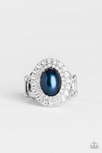 Load image into Gallery viewer, Paparazzi Sprinkle On The Shimmer - Blue - White Rhinestones - Ring - $5 Jewelry with Ashley Swint