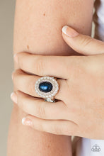 Load image into Gallery viewer, Paparazzi Sprinkle On The Shimmer - Blue - White Rhinestones - Ring - $5 Jewelry with Ashley Swint