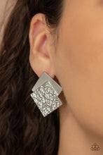 Load image into Gallery viewer, PRE-ORDER - Paparazzi Square With Style - Silver - Earrings - $5 Jewelry with Ashley Swint