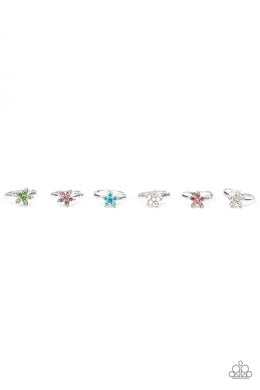 Paparazzi Starlet Shimmer Rings - 10 - Flowers in Green, Purple, Blue, Iridescent, Pink and White - $5 Jewelry with Ashley Swint