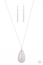 Load image into Gallery viewer, Paparazzi Stone River - Silver Stone - Necklace and matching Earrings - $5 Jewelry With Ashley Swint