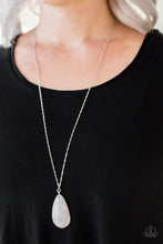 Load image into Gallery viewer, Paparazzi Stone River - Silver Stone - Necklace and matching Earrings - $5 Jewelry With Ashley Swint