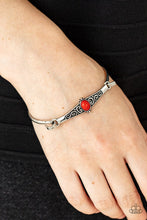 Load image into Gallery viewer, Paparazzi Stone Scrolls - Red - Bracelet