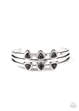 Load image into Gallery viewer, Paparazzi Tribal Triad - Black - Silver Cuff Bracelet - $5 Jewelry with Ashley Swint