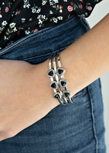 Load image into Gallery viewer, Paparazzi Tribal Triad - Black - Silver Cuff Bracelet - $5 Jewelry with Ashley Swint
