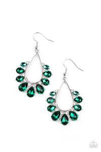 PRE-ORDER - Paparazzi Two Can Play That Game - Green - Earrings - $5 Jewelry with Ashley Swint