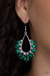 PRE-ORDER - Paparazzi Two Can Play That Game - Green - Earrings - $5 Jewelry with Ashley Swint