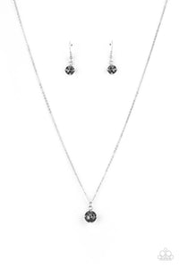 PRE-ORDER - Paparazzi Undeniably Demure - Silver - Necklace & Earrings - $5 Jewelry with Ashley Swint