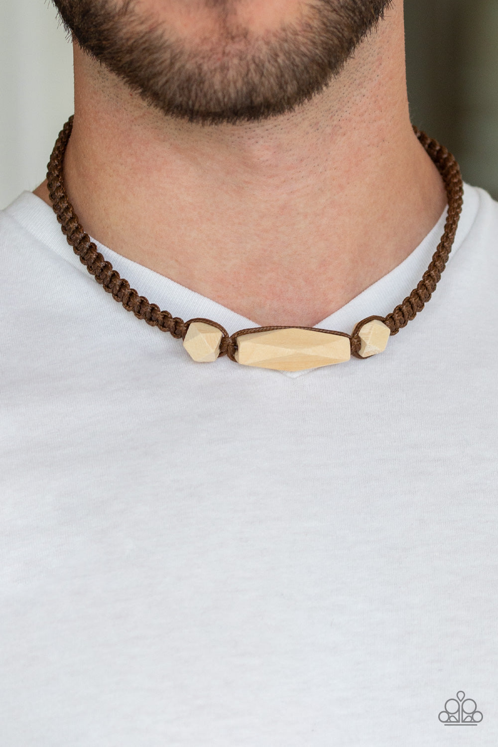 Paparazzi Urban Carpentry - Brown Cording - Wooden Beads - Urban Necklace - $5 Jewelry With Ashley Swint