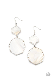 PRE-ORDER - Paparazzi Vacation Glow - White - Earrings - $5 Jewelry with Ashley Swint