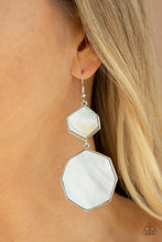 Load image into Gallery viewer, PRE-ORDER - Paparazzi Vacation Glow - White - Earrings - $5 Jewelry with Ashley Swint