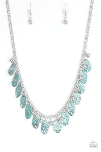 PRE-ORDER - Paparazzi Vintage Gardens - Blue - Necklace & Earrings - $5 Jewelry with Ashley Swint