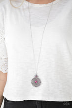 Load image into Gallery viewer, Paparazzi Walk On The WILDFLOWER Side - Pink Rhinestone - Necklace and matching Earrings - $5 Jewelry With Ashley Swint