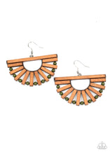 Load image into Gallery viewer, Paparazzi Wooden Wonderland - Green Military Olive Beads - Wooden Earrings - $5 Jewelry with Ashley Swint