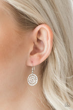 Load image into Gallery viewer, Paparazzi Your Own Free WHEEL - Silver - Airy Stenciled Discs - Necklace &amp; Earrings - $5 Jewelry with Ashley Swint