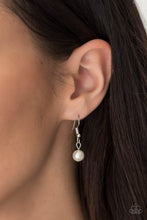 Load image into Gallery viewer, Paparazzi Absolutely Brilliant - White - Pearly Beads - Rhinestones - Necklace &amp; Earrings - $5 Jewelry With Ashley Swint
