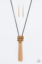 Load image into Gallery viewer, Paparazzi All About ALTITUDE - Gold - Necklace &amp; Earrings - $5 Jewelry With Ashley Swint