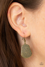 Load image into Gallery viewer, Paparazzi CAVE The Day - Brass - Necklace and matching Earrings - $5 Jewelry With Ashley Swint