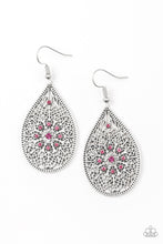 Load image into Gallery viewer, Paparazzi Dinner Party Posh - Pink Rhinestone - Earrings - $5 Jewelry With Ashley Swint