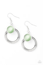 Load image into Gallery viewer, Paparazzi Dreamily Dreamland - Green Moonstone - Silver Earrings - $5 Jewelry With Ashley Swint