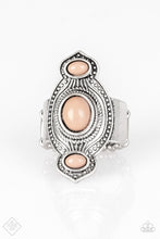 Load image into Gallery viewer, Paparazzi Dune Drifter - Brown Bead - Silver Ring - $5 Jewelry With Ashley Swint