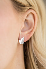 Load image into Gallery viewer, Paparazzi Fire Drill - Silver - Tree Post Earrings - $5 Jewelry With Ashley Swint