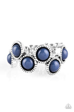 Load image into Gallery viewer, Paparazzi Foxy Fabulous - Blue Beads - Silver Ring - $5 Jewelry with Ashley Swint