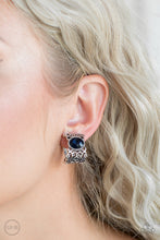 Load image into Gallery viewer, Paparazzi Glamorously Grand Duchess - Blue Clip On Earrings - $5 Jewelry With Ashley Swint