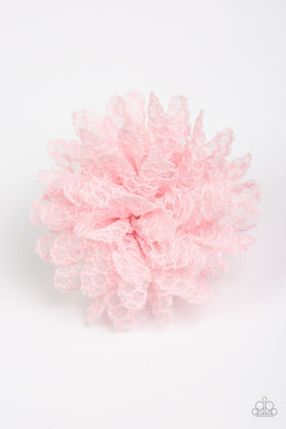 Paparazzi Lacy Lily - Pink Hair Clip - $5 Jewelry With Ashley Swint