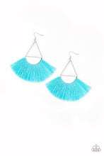 Load image into Gallery viewer, Paparazzi Modern Mayan - Blue - Thread / Fringe Earrings - $5 Jewelry With Ashley Swint