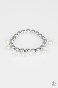 Paparazzi Once In A Millennium - White Pearls - Bracelet - $5 Jewelry With Ashley Swint