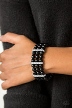 Load image into Gallery viewer, Paparazzi Put On Your GLAM Face - Black - Multi Layered Bracelet - $5 Jewelry With Ashley Swint