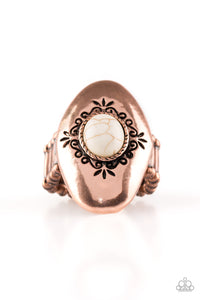 Paparazzi Stone Gardens - Copper - Ring - $5 Jewelry With Ashley Swint