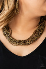 Load image into Gallery viewer, Paparazzi The Speed of STARLIGHT - Brass - Seed Beads - Necklace and matching Earrings - $5 Jewelry With Ashley Swint