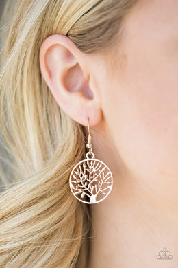 Paparazzi TREE Ring Circus - Rose Gold - Tree of Life - Earrings - $5 Jewelry With Ashley Swint