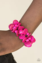 Load image into Gallery viewer, Paparazzi Tropical Temptress - Pink Wooden Bracelet - $5 Jewelry With Ashley Swint