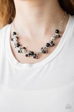 Load image into Gallery viewer, Paparazzi Weekday Wedding - Black Beads - Silver Chain Necklace &amp; Earrings - $5 Jewelry with Ashley Swint
