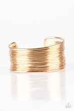 Load image into Gallery viewer, Paparazzi Wire Warrior - Gold - Bracelet - $5 Jewelry With Ashley Swint