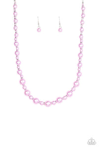Paparazzi Pearl Heirloom - Purple - Necklace & Earrings