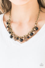 Load image into Gallery viewer, Paparazzi The GRIT Crowd - Black - Necklace and matching Earrings - $5 Jewelry With Ashley Swint