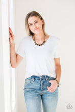 Load image into Gallery viewer, Paparazzi The GRIT Crowd - Black - Necklace and matching Earrings - $5 Jewelry With Ashley Swint