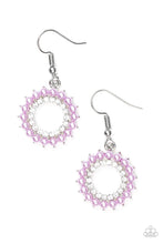 Load image into Gallery viewer, Paparazzi A Proper Lady - Purple Pearls - Rhinestones Earrings - $5 Jewelry With Ashley Swint