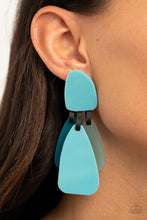 Load image into Gallery viewer, Paparazzi All FAUX One - Blue - Earrings - $5 Jewelry with Ashley Swint