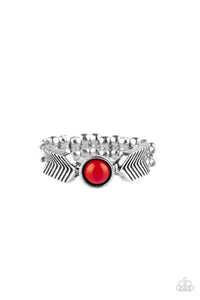 PRE-ORDER - Paparazzi Awesomely ARROW-Dynamic - Red - Ring - $5 Jewelry with Ashley Swint