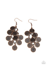 Load image into Gallery viewer, Paparazzi Blushing Blooms - Copper - Earrings - $5 Jewelry with Ashley Swint