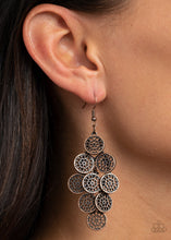 Load image into Gallery viewer, Paparazzi Blushing Blooms - Copper - Earrings - $5 Jewelry with Ashley Swint