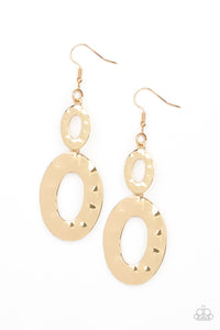 Paparazzi Bring On The Basics - Gold - Earrings - $5 Jewelry with Ashley Swint