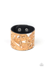 Load image into Gallery viewer, Paparazzi Cork Congo - White - Leather Band - Wrap / Snap Bracelet - $5 Jewelry with Ashley Swint