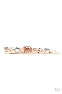 Paparazzi Couture Crasher - Gold - Hair Clip - $5 Jewelry with Ashley Swint
